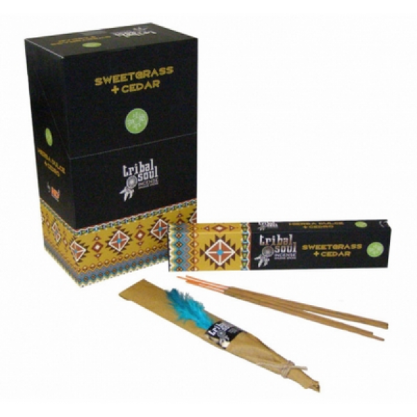 Incense Sticks Tribal Soul Sweetgrass and Cedar